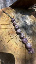 Load image into Gallery viewer, Amethyst Macrame Hanger.
