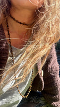 Load image into Gallery viewer, Tigers Eye long knotted necklace.