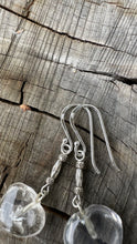 Load image into Gallery viewer, Clear Quartz Hearts With Hill Tribe Silver