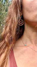 Load image into Gallery viewer, Triple Moon Wood Earrings