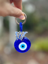 Load image into Gallery viewer, Evil Eye Key Charm