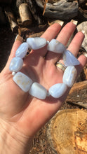 Load image into Gallery viewer, Bracelet ~ Blue Lace Agate with Howlite Chunkie Bracelet