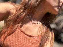 Load image into Gallery viewer, Herkimer Diamond 💎 With Pearl, Larimar & Clear Quartz Necklace