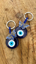 Load image into Gallery viewer, Evil Eye Key Charm