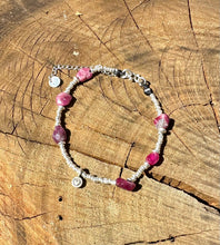Load image into Gallery viewer, Hill Tribe Silver With Pink Tourmaline