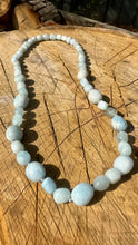 Load image into Gallery viewer, Aquamarine Necklace ~ Genuine Aquamarine beads ~