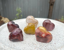 Load image into Gallery viewer, Mookaite Puffy Hearts