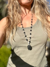 Load image into Gallery viewer, Black Tourmaline Wire Necklace