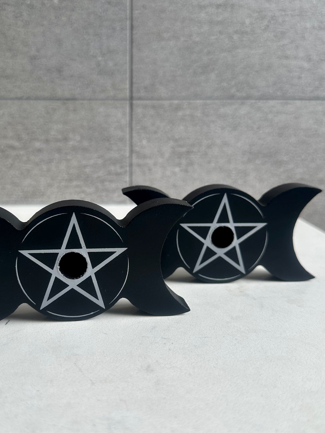 Candle Holder ~ Triple Moon Magic Spell Candle Holder~