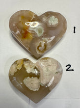 Load image into Gallery viewer, Flower Agate Hearts ~ $17 Hearts ~