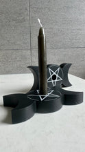 Load image into Gallery viewer, Candle Holder ~ Triple Moon Magic Spell Candle Holder~
