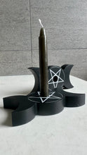 Load image into Gallery viewer, Candle Holder ~ Triple Moon Magic Spell Candle Holder~