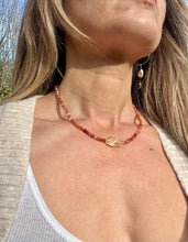 Load image into Gallery viewer, Carnelian and Citrine Necklace
