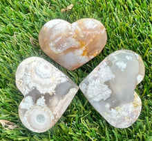 Load image into Gallery viewer, Flower Agate Hearts ~ From $ 12 ~