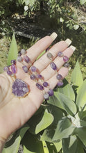 Load and play video in Gallery viewer, Amethyst Druzy Wire Necklace.
