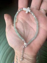 Load image into Gallery viewer, Green Aventurine Heishi Bead Bracelet