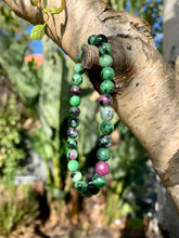 Load image into Gallery viewer, Ruby in Zoisite Bracelet.