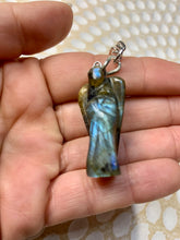 Load image into Gallery viewer, Labradorite Angel Key Charm