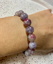 Load image into Gallery viewer, Purple & Red Tourmaline Bracelet.