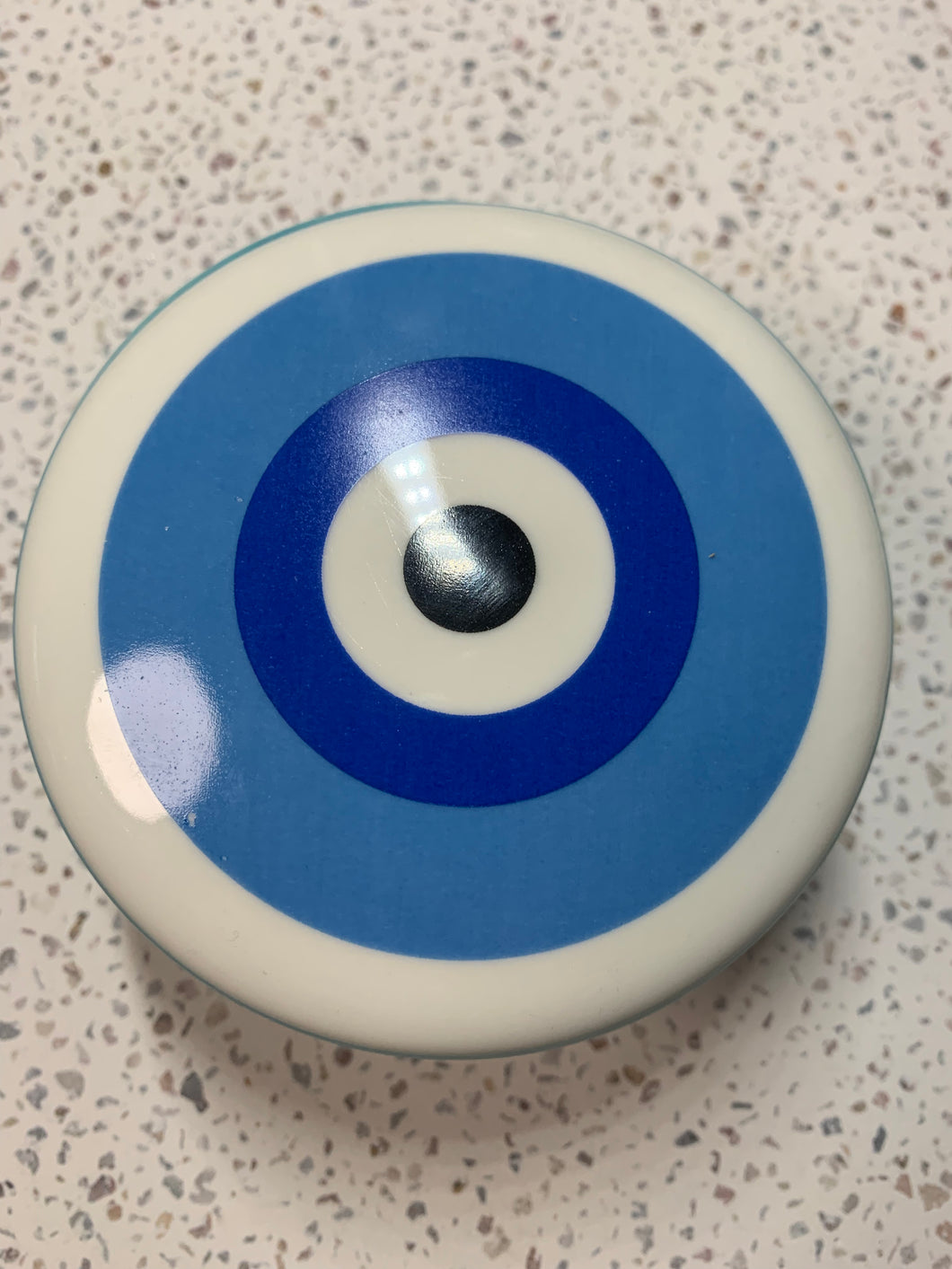 Blue Evil Eye Trinket Jar