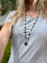 Load image into Gallery viewer, Black Tourmaline Wire Necklace.