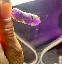 Load image into Gallery viewer, Amethyst raw Spiral Pendant