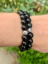 Load image into Gallery viewer, Rainbow Sheen Obsidian Bracelet