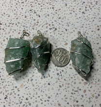 Load image into Gallery viewer, Green Aventurine Spiral Pendant
