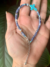 Load image into Gallery viewer, Sth African Sodalite Heishi Bead Bracelet