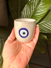 Load image into Gallery viewer, Evil Eye Espresso Cup Candle ~ Coconut & Lime ~