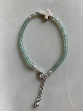 Load image into Gallery viewer, Green Aventurine Heishi Bead Bracelet