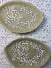 Load image into Gallery viewer, Sandstone Evil Eye Trinket Dish