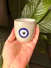 Load image into Gallery viewer, Evil Eye Espresso Cup &amp; Candle ~ Watermelon ~
