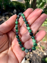 Load image into Gallery viewer, Ruby in Zoisite Bracelet.