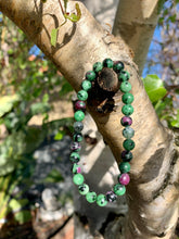 Load image into Gallery viewer, Ruby in Zoisite Bracelet.