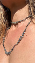 Load image into Gallery viewer, Hand knotted Labradorite Necklace
