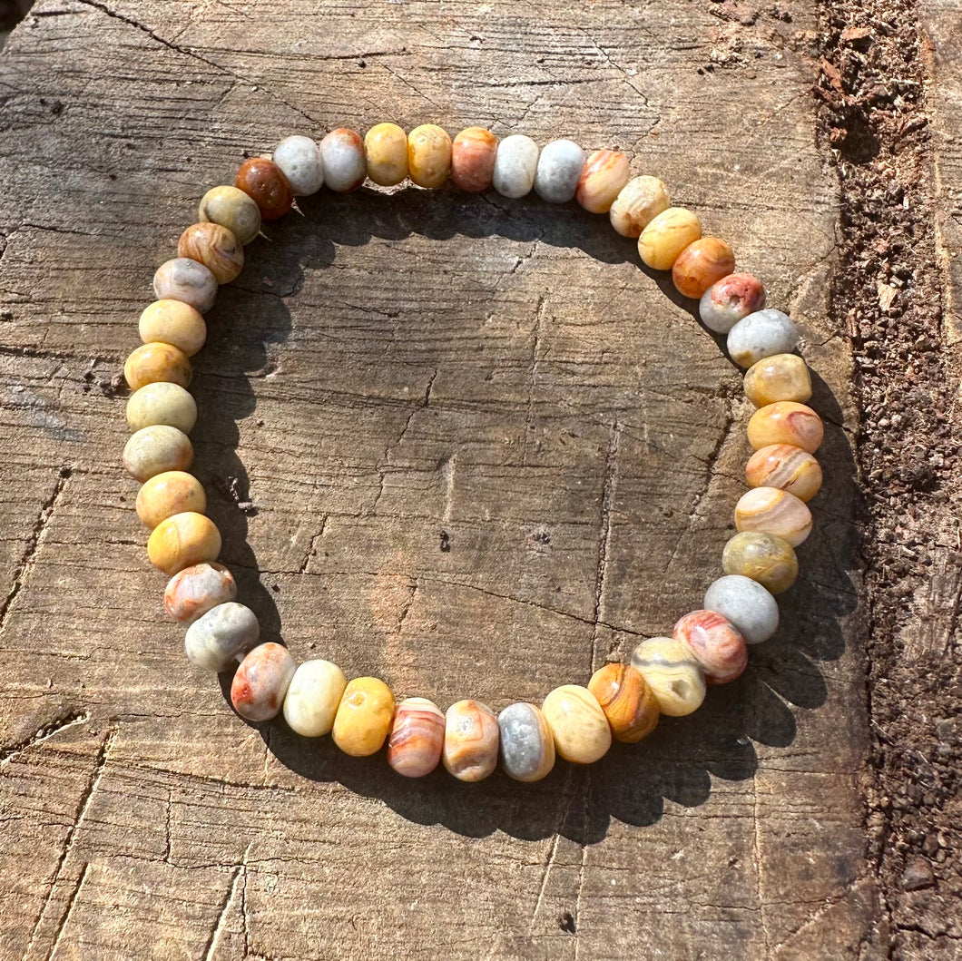 Crazy Lace Agate Bracelet