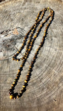 Load image into Gallery viewer, Tigers Eye long knotted necklace.
