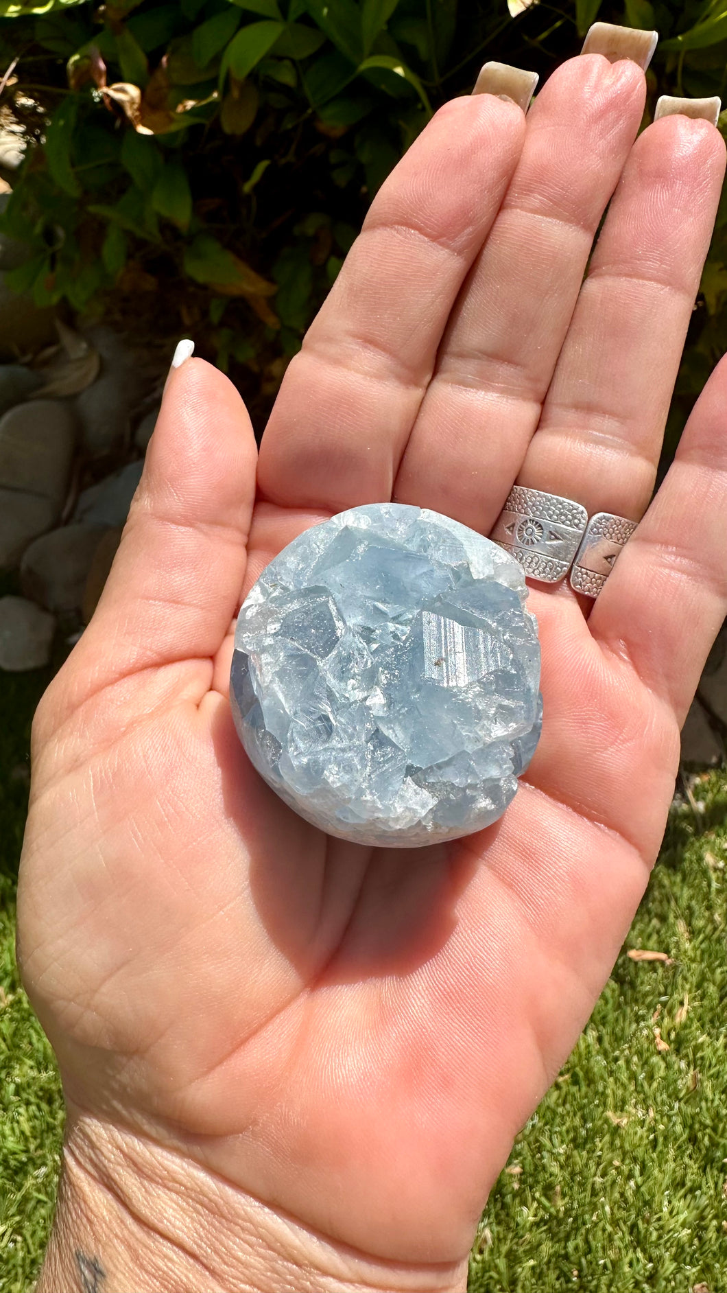 Blue Celestite Sphere