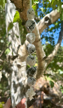 Load image into Gallery viewer, Rainbow Moonstone Macrame Hanger.
