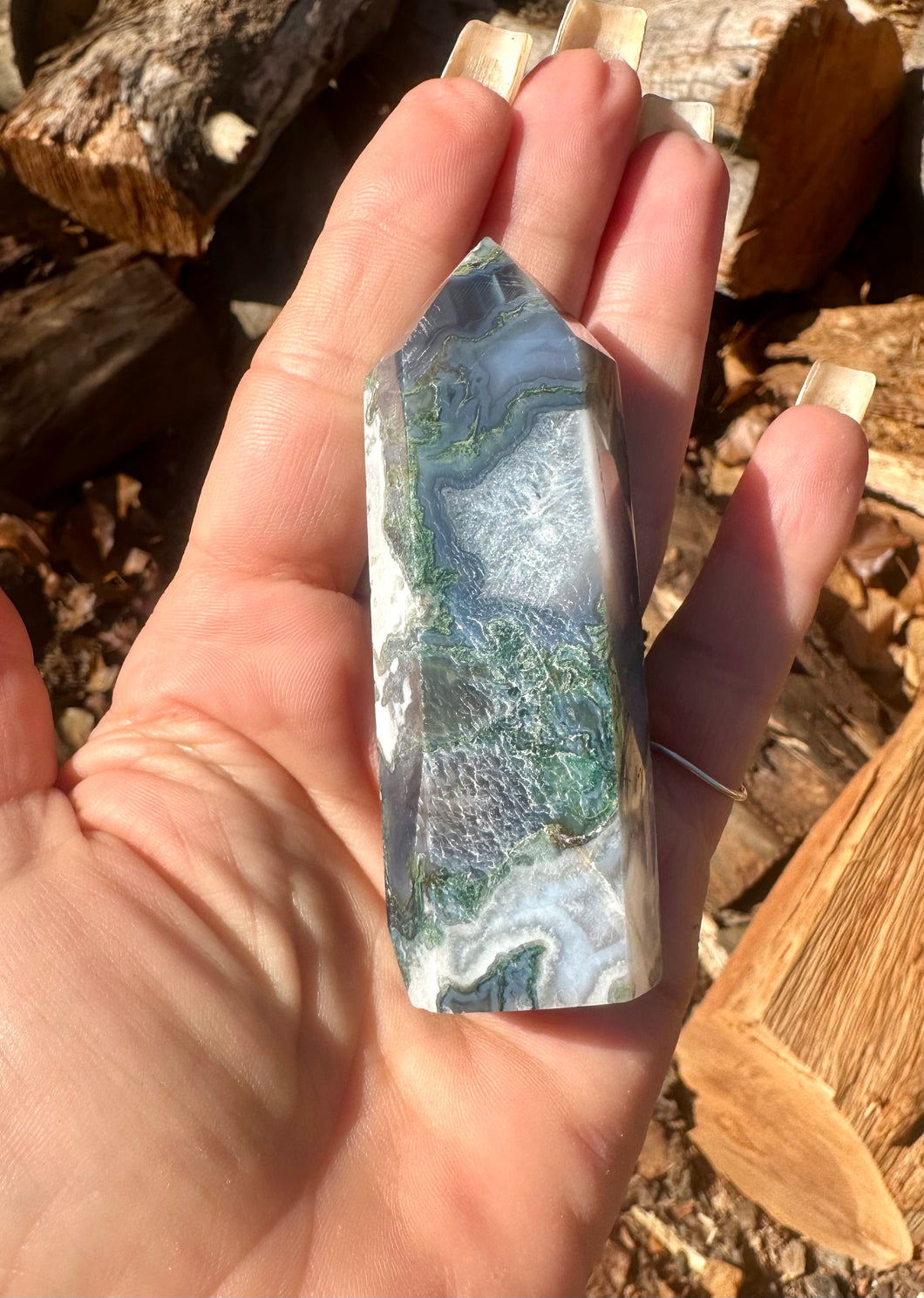 Tower ~ Moss Agate  ~ Tower