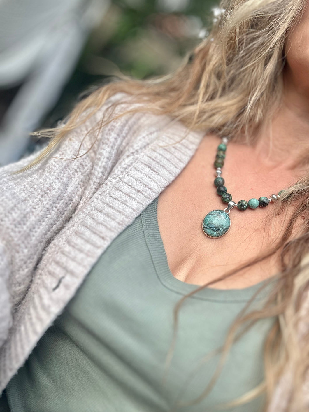 African Turquoise Necklace