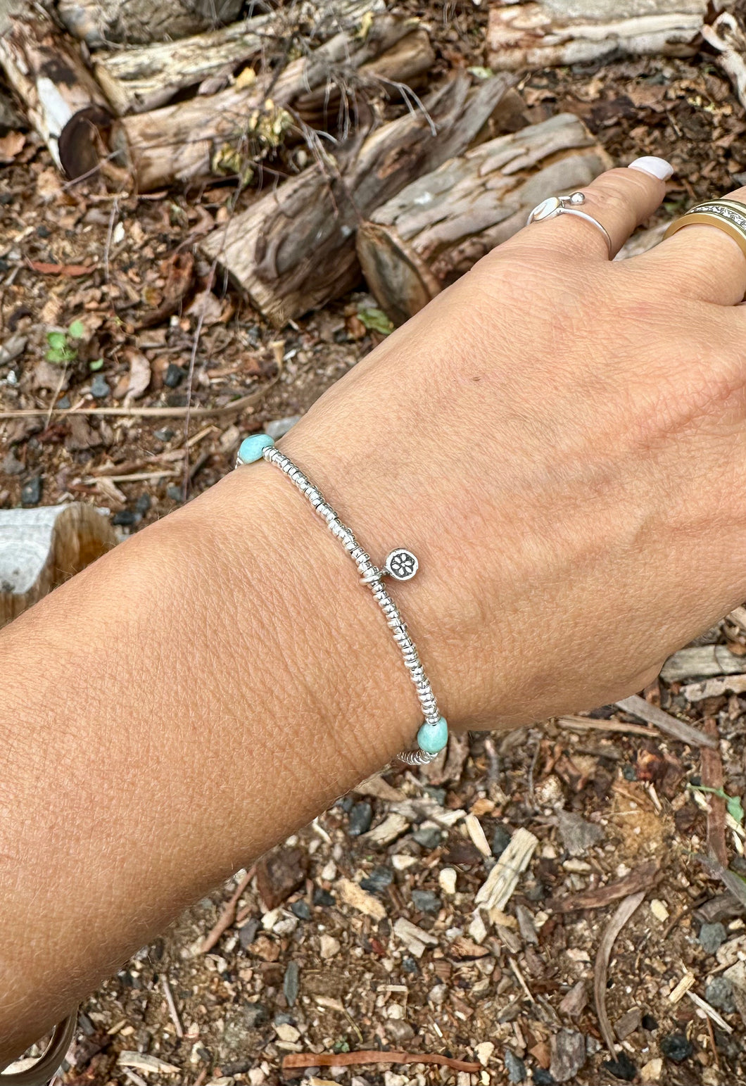 Karen Hill Tribe With Larimar .