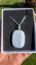 Load image into Gallery viewer, Blue Lace Agate-Necklace.
