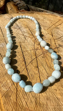 Load image into Gallery viewer, Aquamarine Necklace ~ Genuine Aquamarine beads ~
