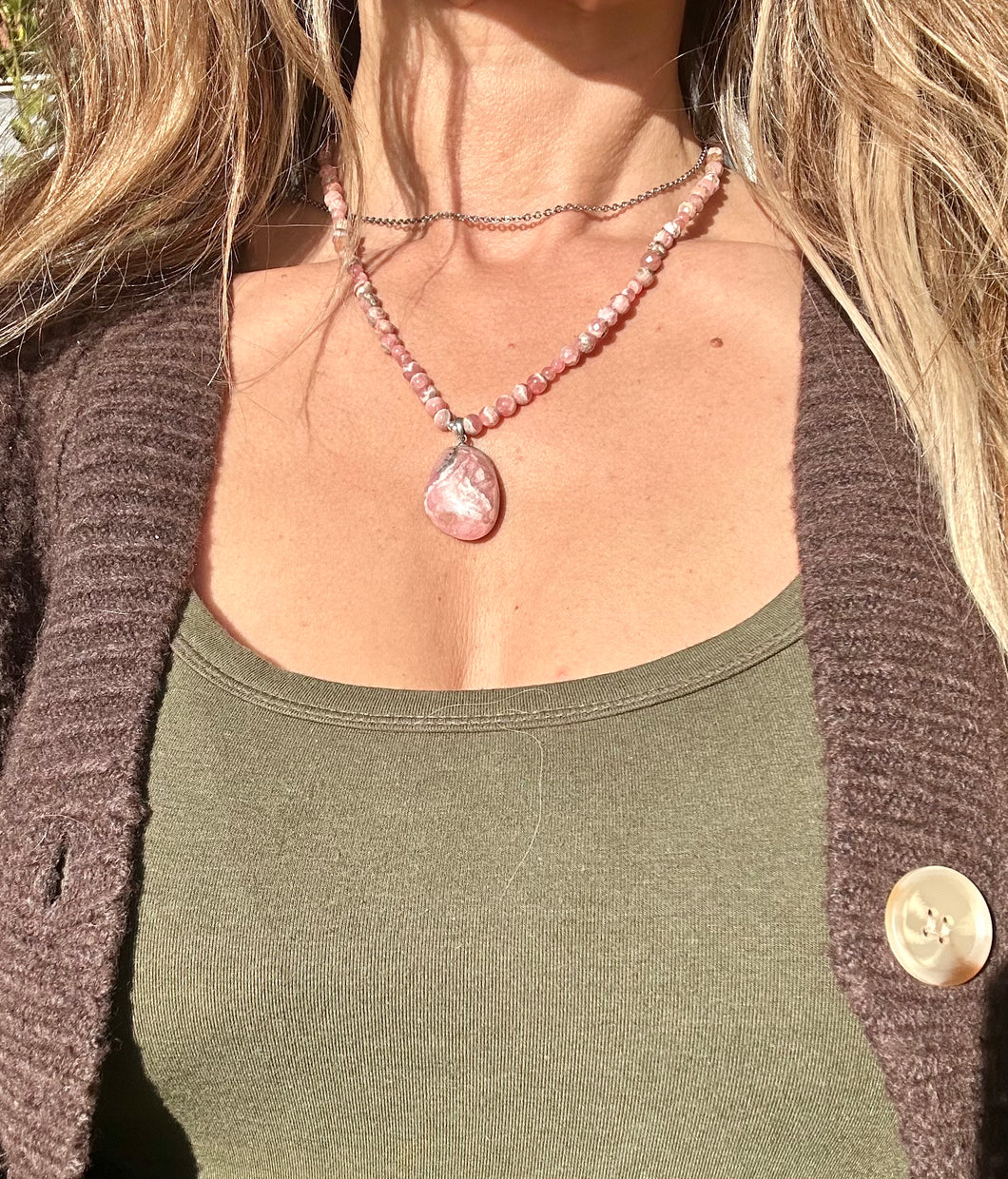 Rhodochrosite Necklace