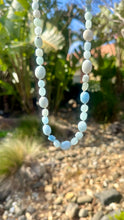 Load image into Gallery viewer, Aquamarine Necklace ~ Genuine Aquamarine beads ~
