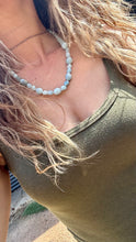 Load image into Gallery viewer, Aquamarine Necklace ~ Genuine Aquamarine beads ~
