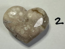 Load image into Gallery viewer, Flower Agate Hearts  ~ From $8.50~
