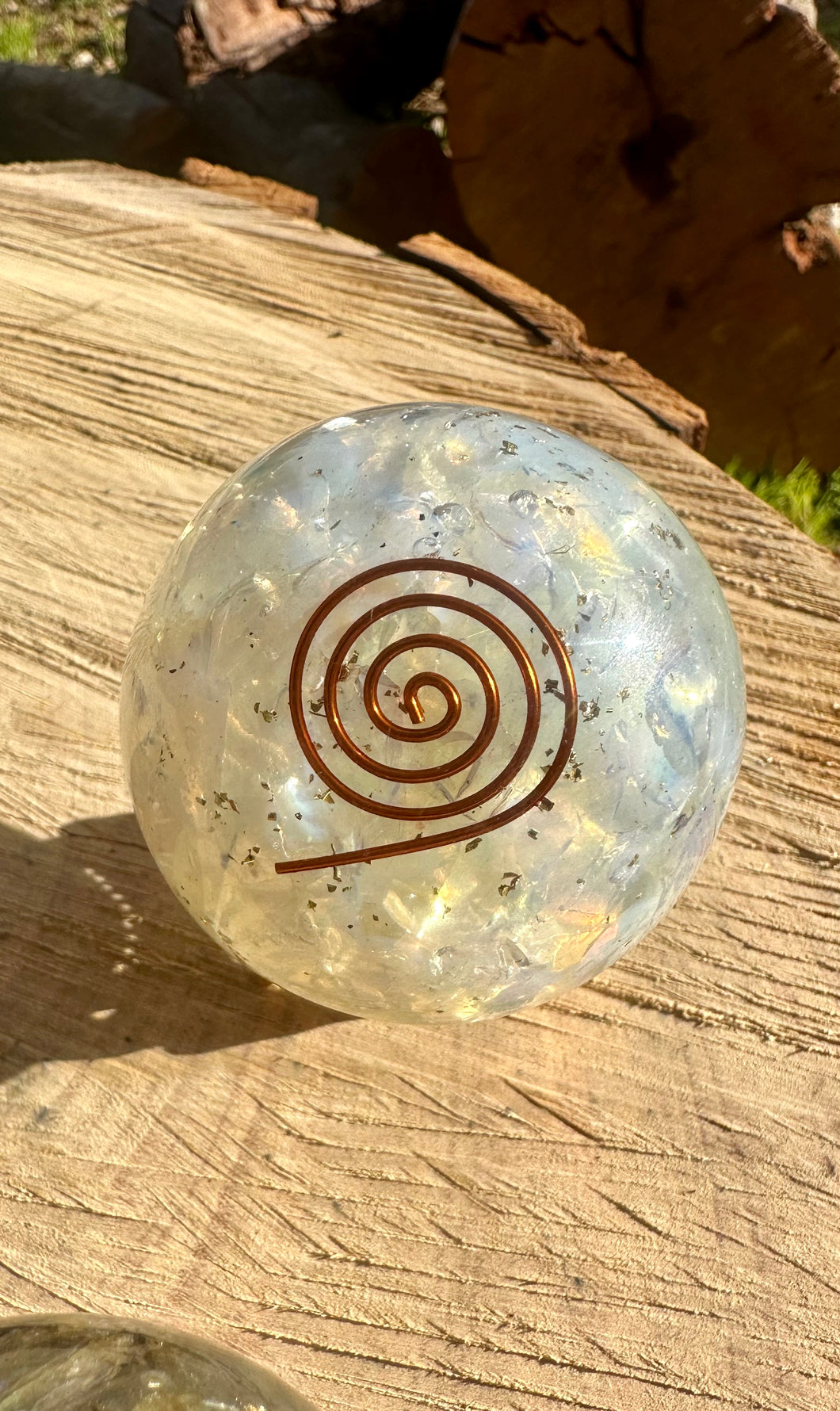 Opalite Orgonite Sphere